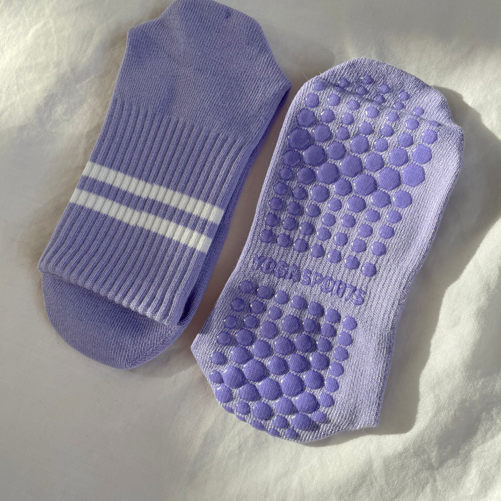 Pilates Grip Socks Purple