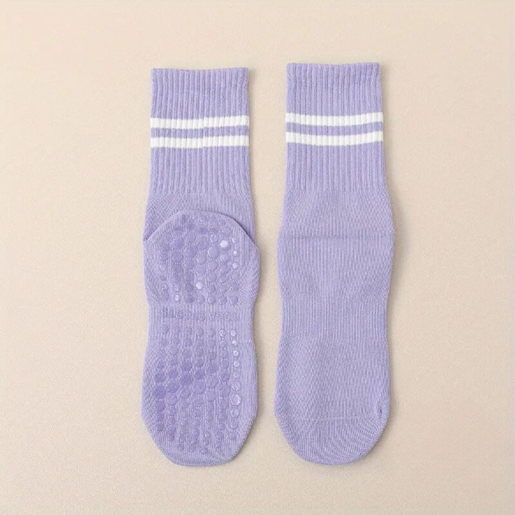 Pilates Grip Socks Purple