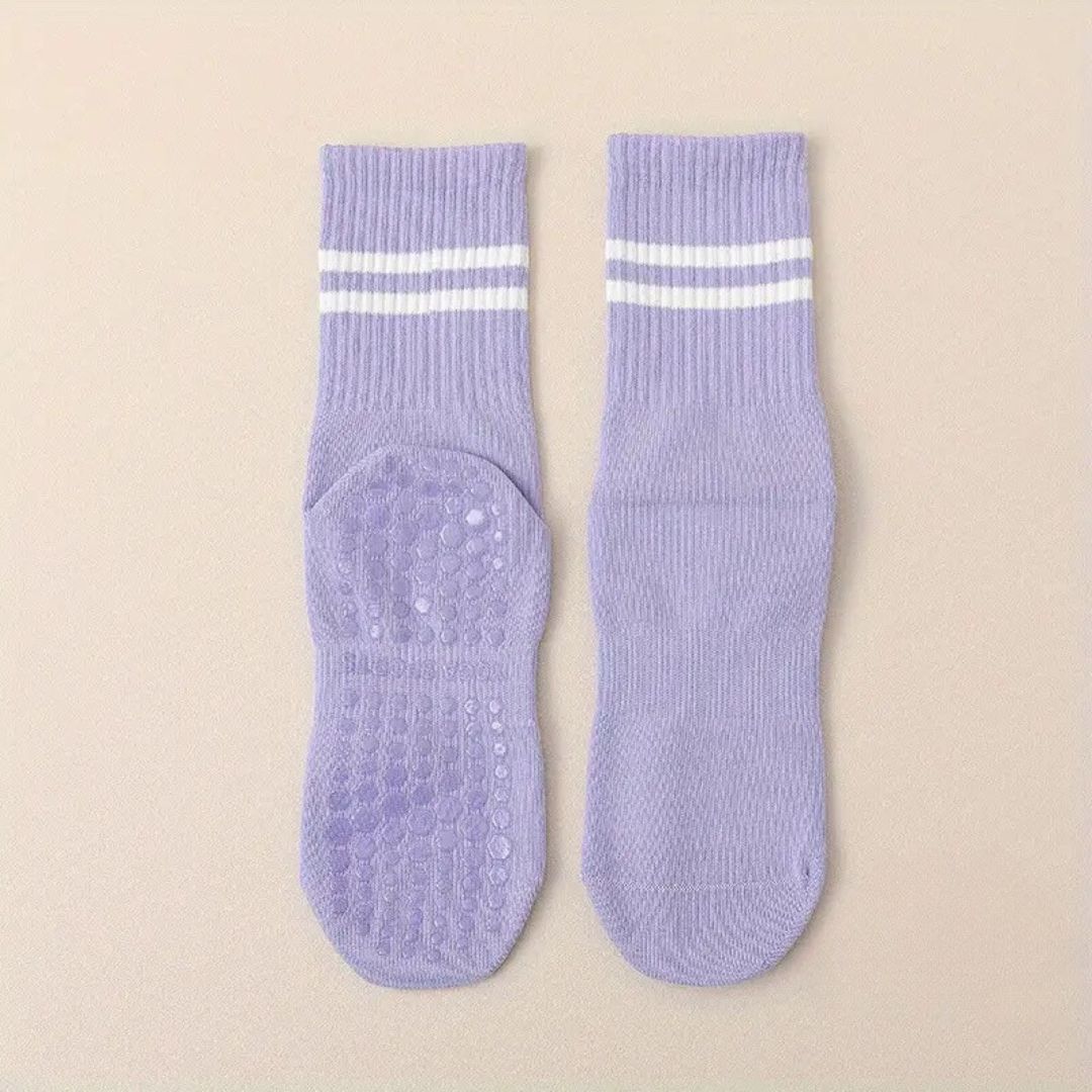 Pilates Grip Socks Purple
